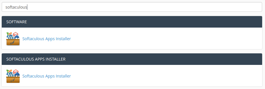 Softaculous Apps Installer