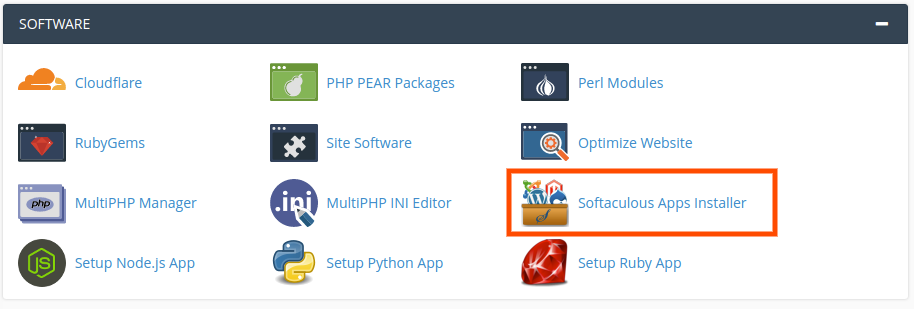 Softaculous Apps Installer